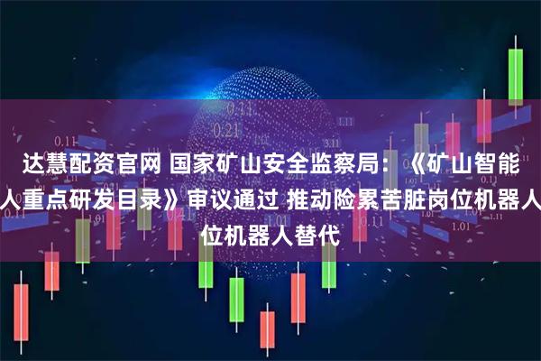 达慧配资官网 国家矿山安全监察局：《矿山智能机器人重点研发目录》审议通过 推动险累苦脏岗位机器人替代